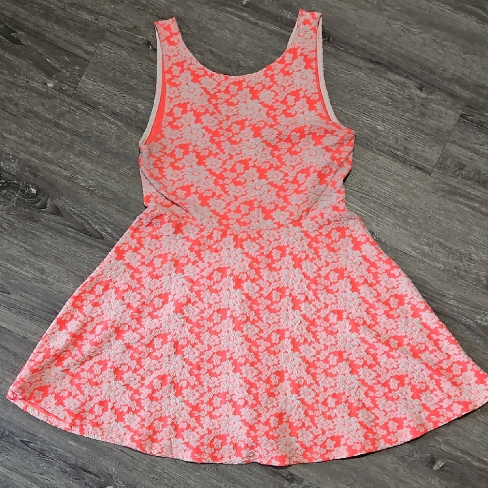 Divided Pink Sleeveless Scoop Neck A-Line Mini Dress